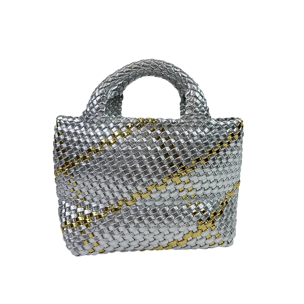 Lexi Metallic Woven Tote