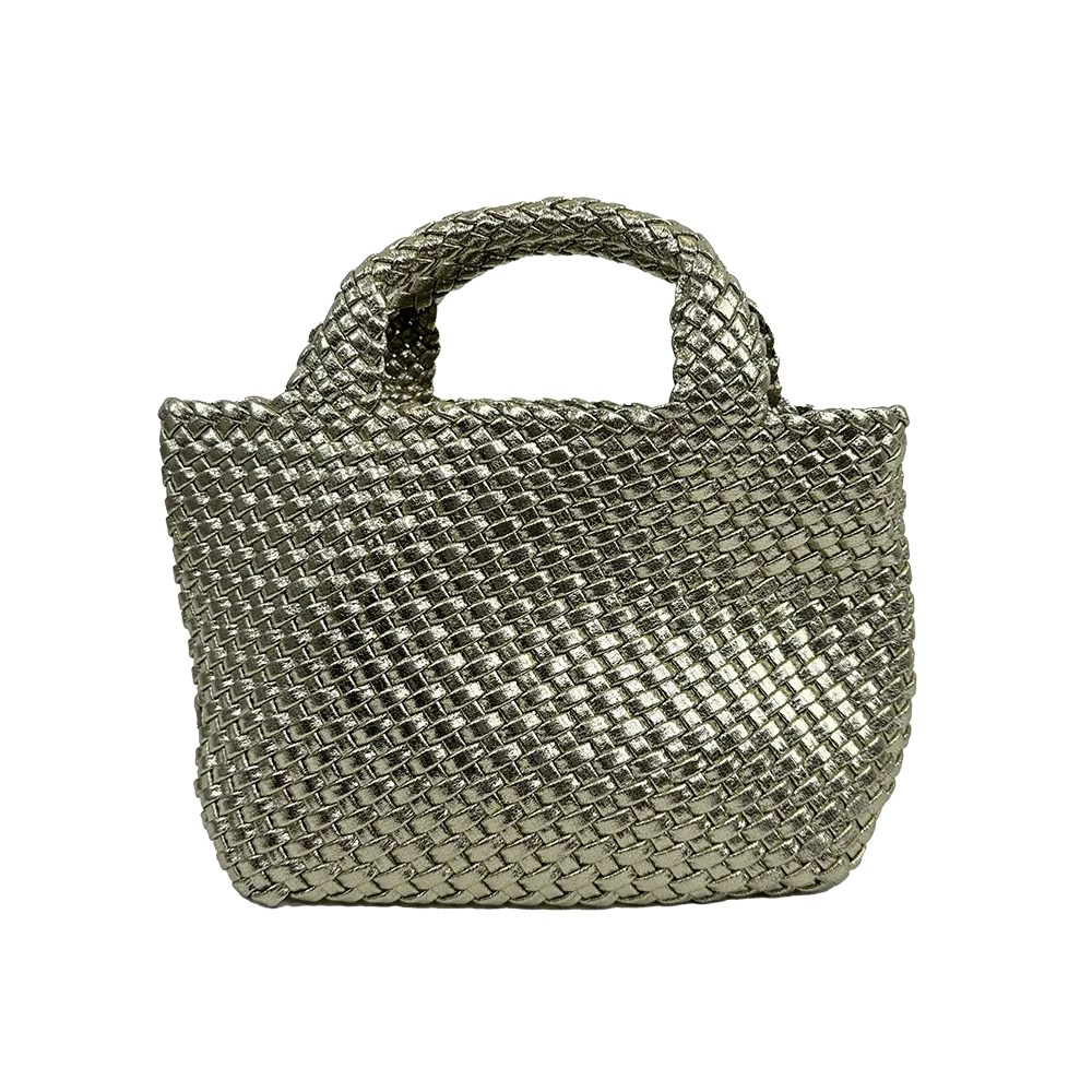 Lexi Metallic Woven Tote