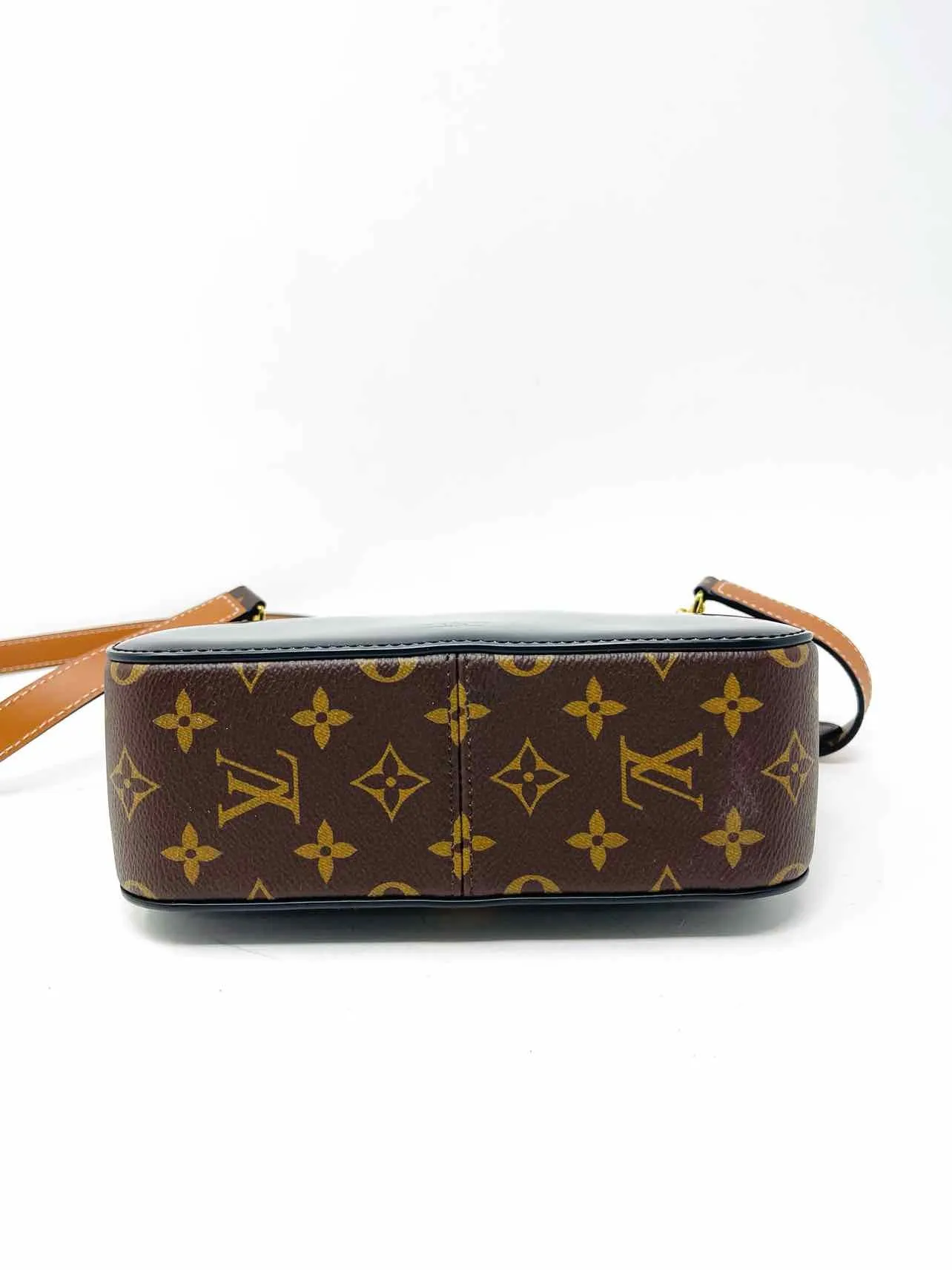 Louis Vuitton Black/Brown Patent Monogrammed W/ DUST BAG Crossbody Purse