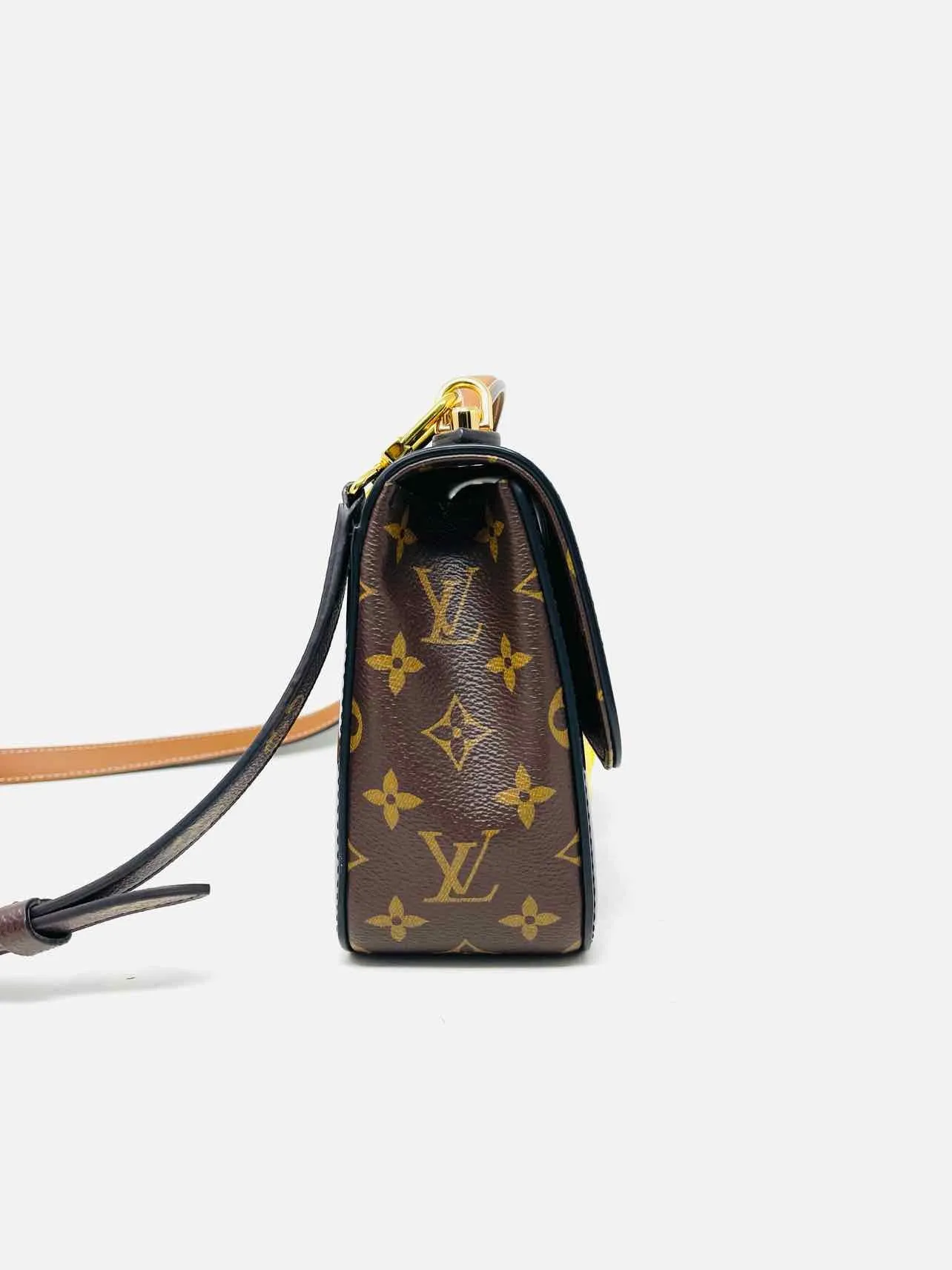 Louis Vuitton Black/Brown Patent Monogrammed W/ DUST BAG Crossbody Purse