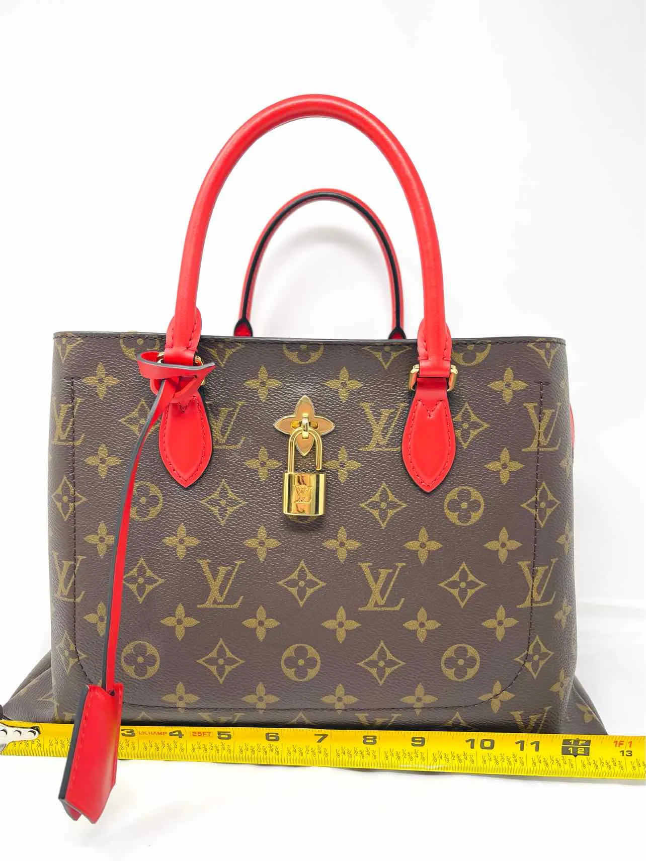 Louis Vuitton Brown/Red Monogrammed W/ BOX!!! Designer Tote