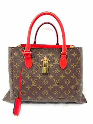 Louis Vuitton Brown/Red Monogrammed W/ BOX!!! Designer Tote