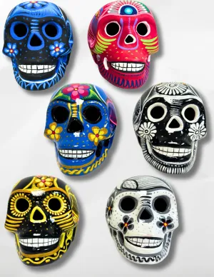 <FONT COLOR="RED">JUST IN!!</FONT> 6 Pack Medium Ceramic Day of Dead Skull. Only $11.50ea.!!