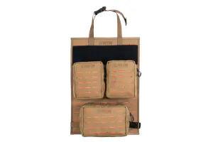 MOLLE Seat Back Panel - 14" x 20" Coyote/Orange | Triple Run