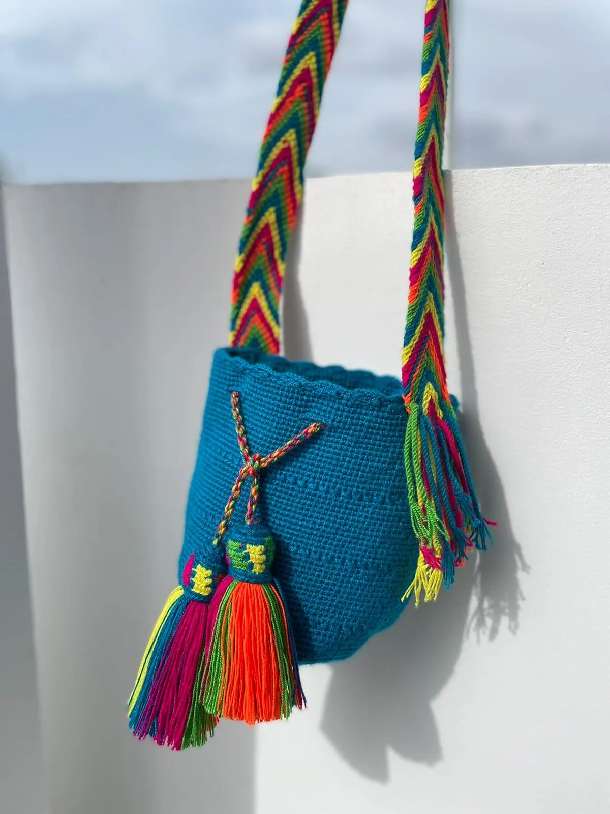 Neon Crochet Bags | Mini /Small Solid Neon Colors