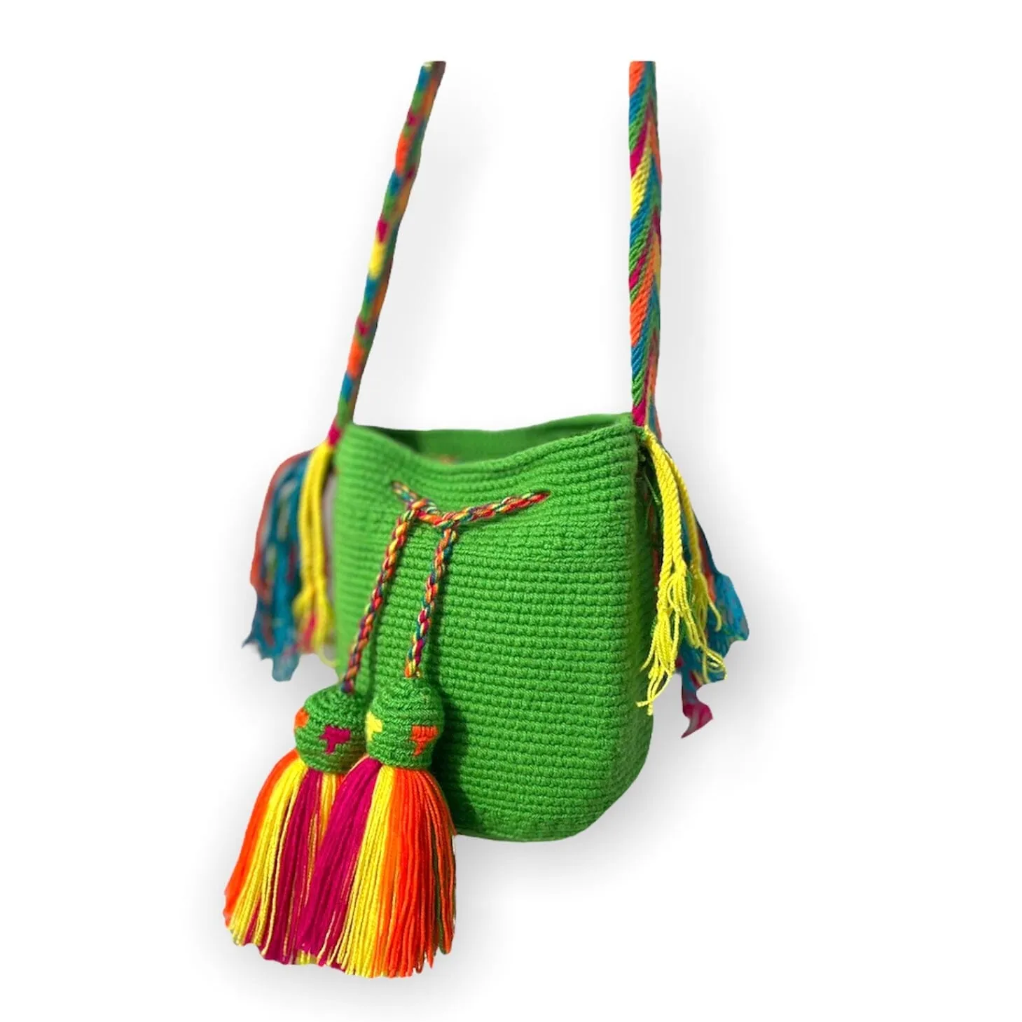 Neon Crochet Bags | Mini /Small Solid Neon Colors