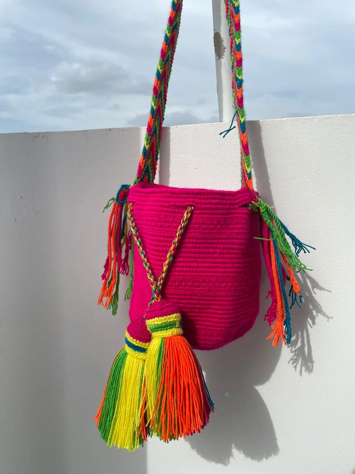 Neon Crochet Bags | Mini /Small Solid Neon Colors