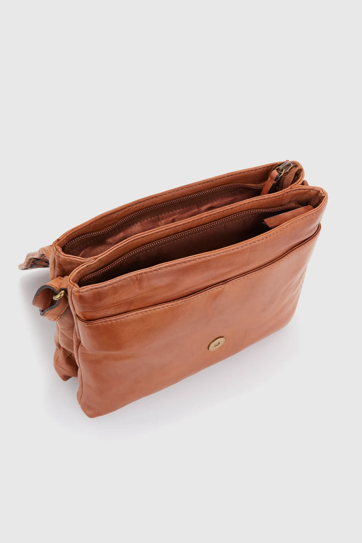 Palma Leather Flap Crossbody Bag