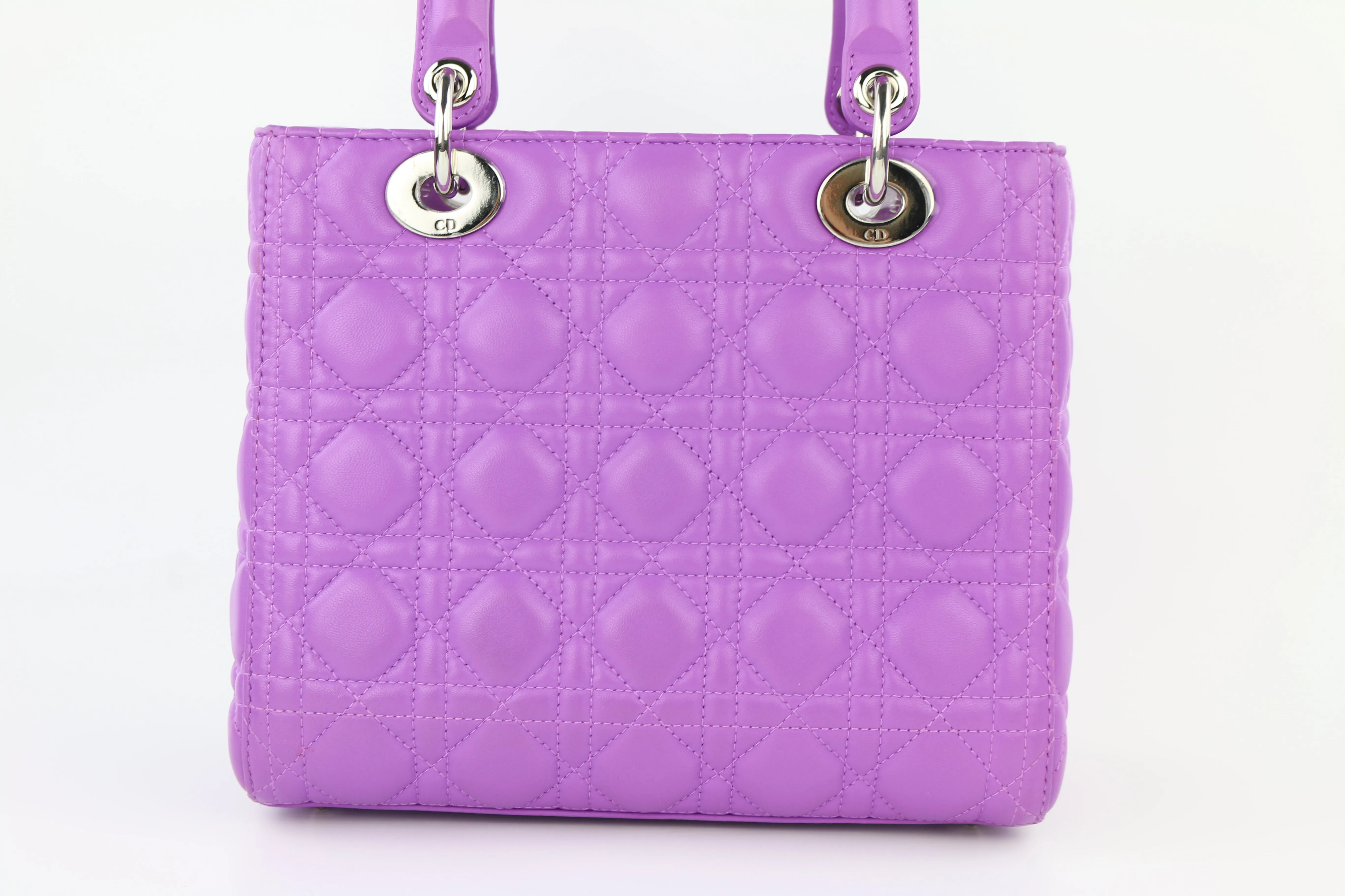 Purple Lambskin Medium Lady Dior