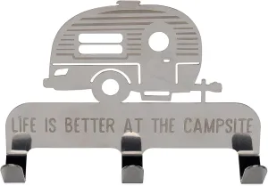 "Life is Better at the Campsite" Novelty Key Hanger