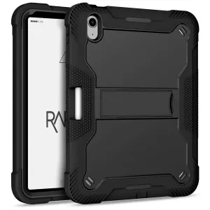 Rapture Rugged - iPad 10.9" Gen10 w/ Kickstand Only Black Tablet Cases