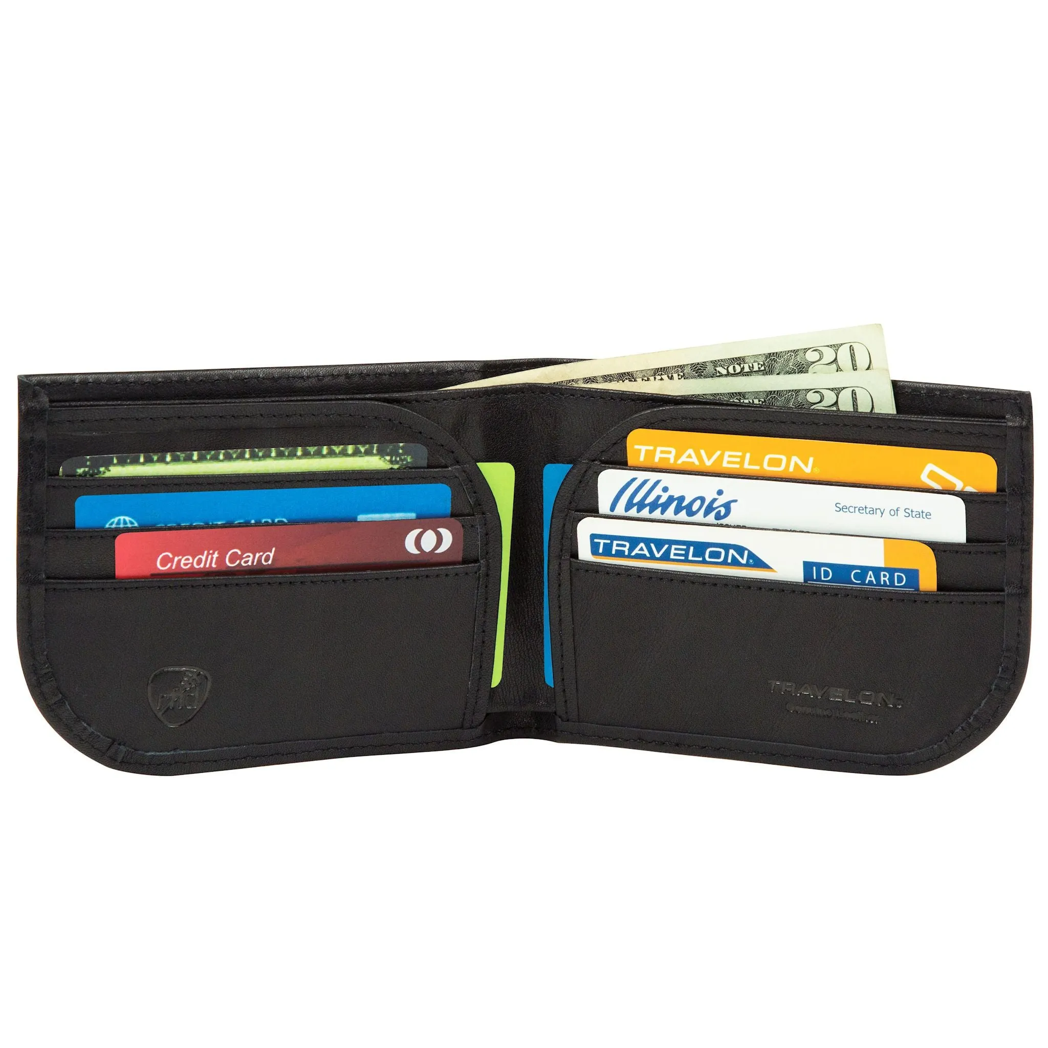 RFID Blocking Leather Front Pocket Wallet