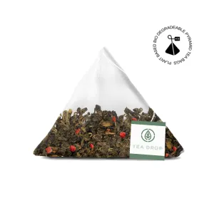 Strawberry Green Pyramid Tea Bags