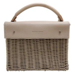 Wicker Wings Natural Camel Wicker Satchel